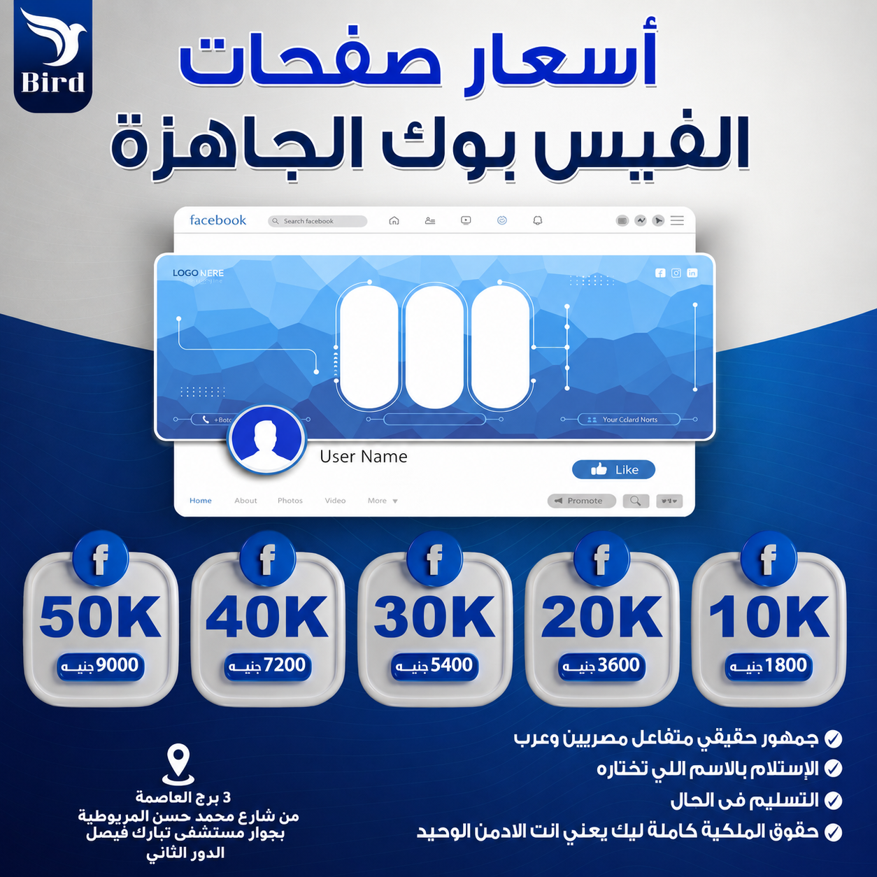 الصفحات الجاهزه فيس بوك